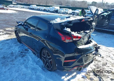 2022 Hyundai Veloster N z USA, uszkodzony, nr VIN KMHT36AH3NU014854